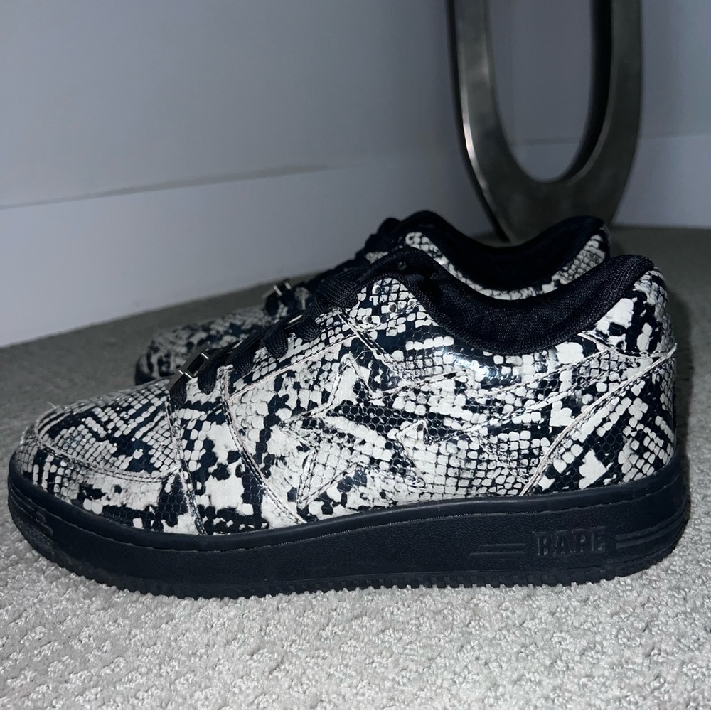 Bape Mens snakeskin sneakers